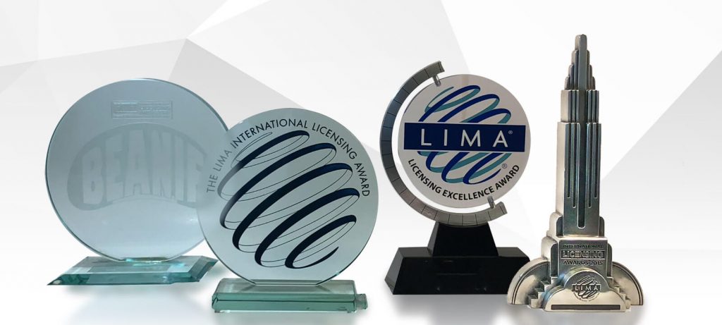 LIMA Award trophies